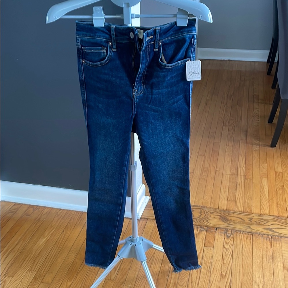Free People Blue Skinny Jeans Modern Fit